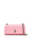 Marc Jacobs The Dual Logo Embossed Chain Wallet In Pink