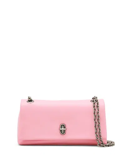 Marc Jacobs The Dual Logo Embossed Chain Wallet In Pink