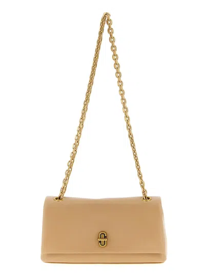 Marc Jacobs The Dual Chain Wallet Shoulder Bag In Sand