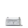 Marc Jacobs The Metallic Dual Chain Wallet In Silver