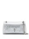 Marc Jacobs The Metallic Dual Chain Wallet In Silver