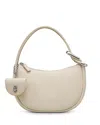 Marc Jacobs The Crescent Leather Shoulder Bag In Cloud White