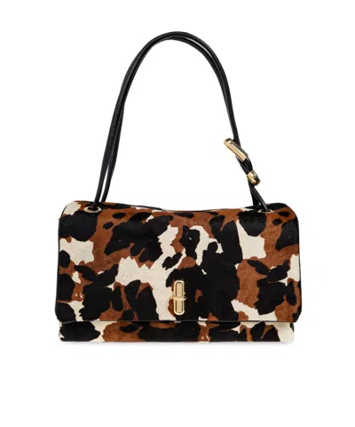 Marc Jacobs The Dual Print Large Shoulder Bag In Black