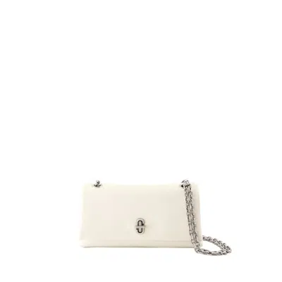 Marc Jacobs The Dual Wallet On Chain - Leather - White In Red