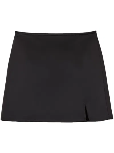 Marc Jacobs The Duchess Satin Mini Skirt In Black