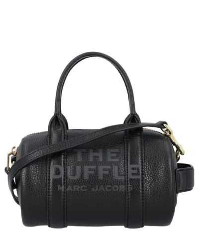 Marc Jacobs The Mini Leather Duffle Bag In Black