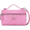 Marc Jacobs Logo-zip Leather Mini Bag In Pink