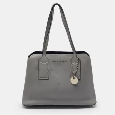 Pre-owned Marc Jacobs The Editor Grey Leather Tote