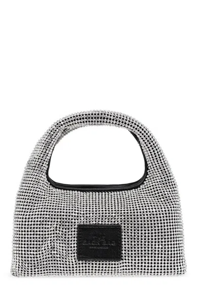 Marc Jacobs The Sack Rhinestone Embellished Top Handle Bag In Crystal