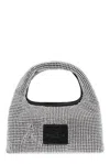 Marc Jacobs The Sack Rhinestone Embellished Top Handle Bag In Silver