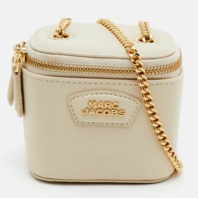 Pre-owned Marc Jacobs The Everyday Mini Cream Vanity Bag