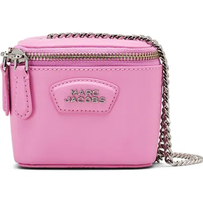 Marc Jacobs Mini Kosmetiktasche Mit Logo-kette In Pink