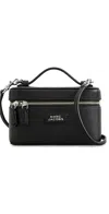 Marc Jacobs The Vanity Bag Black Crossbody Bag With Removable Shoulder Strap And Logo Lettering On The Front In 