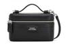 Marc Jacobs The Vanity Bag Black Crossbody Bag With Removable Shoulder Strap And Logo Lettering On The Front In  In Black
