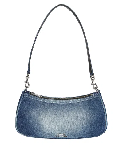 Marc Jacobs The Faded Denim Charm Shoulder Bag In Blue