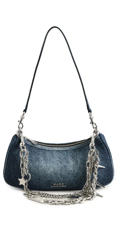 Marc Jacobs The Faded Denim Charm Shoulder Bag Faded Vintage Indigo