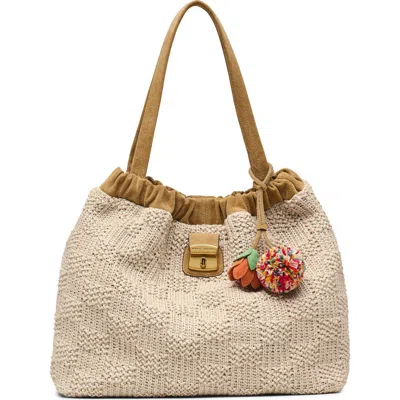 Marc Jacobs The Faux Raffia Tote In Brown