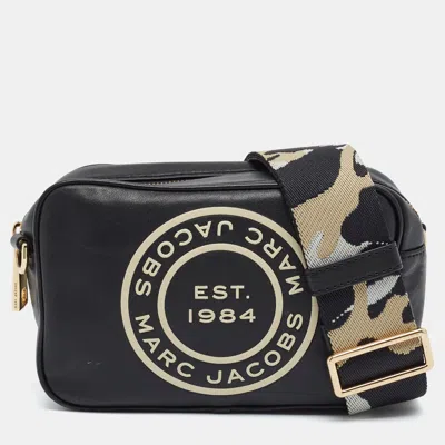 Pre-owned Marc Jacobs The Flash Black Leather Camera Bag