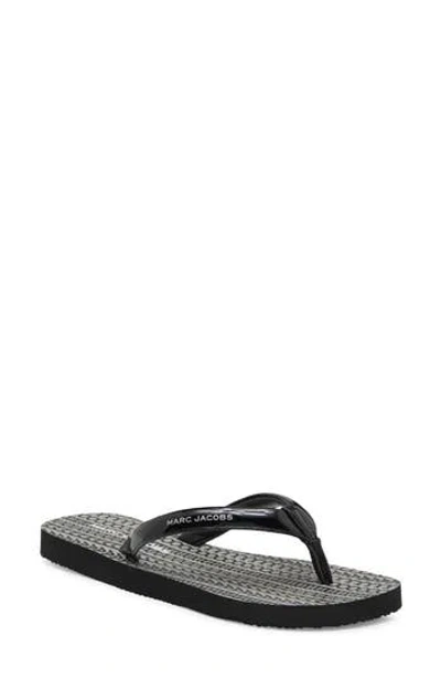 Marc Jacobs The Flip Flop In Black