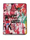 Marc Jacobs The Fraffiti Leather Passport Case In Red