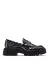 Marc Jacobs Logo-plaque Platform Loafers In Black
