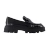 Marc Jacobs The Frankie Lug Sole Loafer In Black