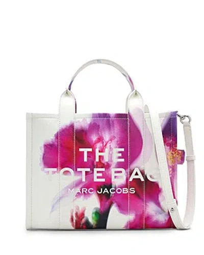 MARC JACOBS THE FUTURE FLORAL LEATHER MEDIUM TOTE BAG