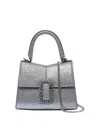 Marc Jacobs The Galactic Glitter St.marc Bag In Silver
