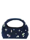 Marc Jacobs Denim Mini Sack Handbag With Embellished Design In Blue