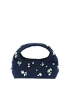 Marc Jacobs The Gem Denim Mini Sack Handbag In Blue