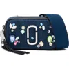 Marc Jacobs The Snapshot Embellished Denim Crossbody Bag In Blue