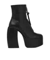 Marc Jacobs The Gigi Platform Ankle Boots In Black