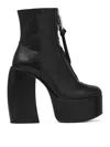 Marc Jacobs The Gigi Platform Ankle Boots In Black