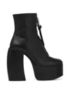 Marc Jacobs The Gigi Platform Ankle Boots In Black