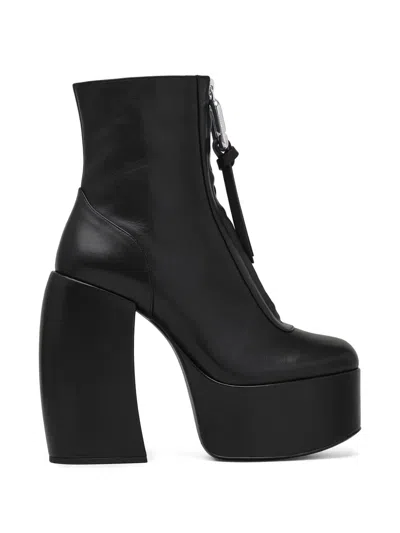 Marc Jacobs The Gigi Platform Ankle Boots In Black