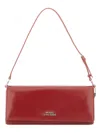 Marc Jacobs The Mirror Shoulder Shoulder Bag In Bordeaux Leather In Pink