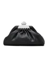 Marc Jacobs Small Claw Clip Clutch Bag In Black