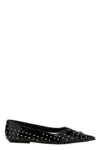 Marc Jacobs 'the Studs Kat' Bow Ballet Flats In Black