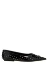 Marc Jacobs 'the Studs Kat' Bow Ballet Flats In Black