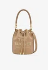 Marc Jacobs The Mini Faux Leather Bucket Bag In Camel