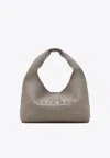 Marc Jacobs The Grained Leather Sack Shoulder Bag In Gray