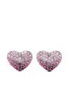 Marc Jacobs The Heart Balloon Pave Earrings In Pink