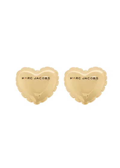 Marc Jacobs The Heart Balloon Stud Earrings In Gold