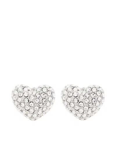 MARC JACOBS MARC JACOBS THE HEART PAVE STUD EARRINGS