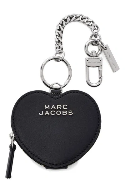 Marc Jacobs The Heart Pouch Bag Charm In Black
