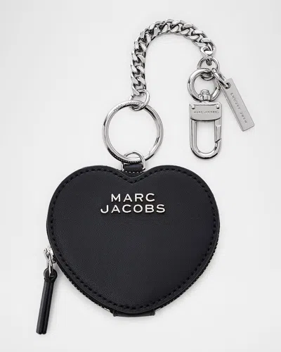 Marc Jacobs The Heart Pouch Bag Charm In Black
