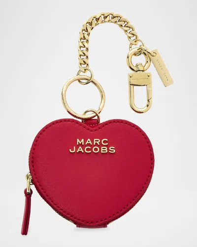 Marc Jacobs The Heart Pouch Bag Charm In Red