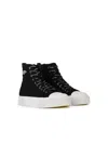 Marc Jacobs 'the High Top' Black Tela Sneakers In Black