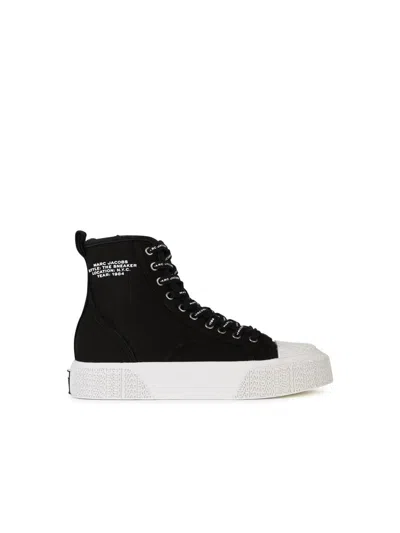 Marc Jacobs 'the High Top' Black Canvas Sneakers