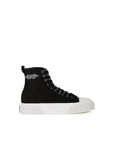 Marc Jacobs The High Top Black Tela Sneakers
